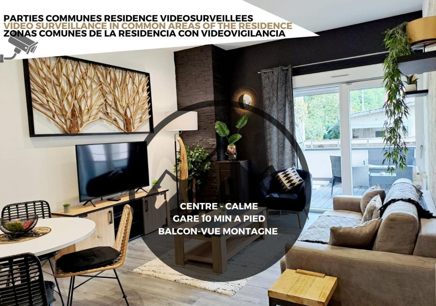 Black&White Home-By So'Serenityhome-Balcon-Parking Cluses Eksteriør billede